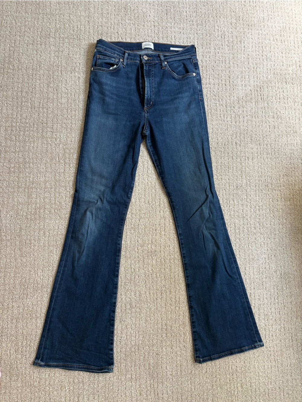 Citizens of Humanity Dark Blue Women's Lilah Flare Jeans